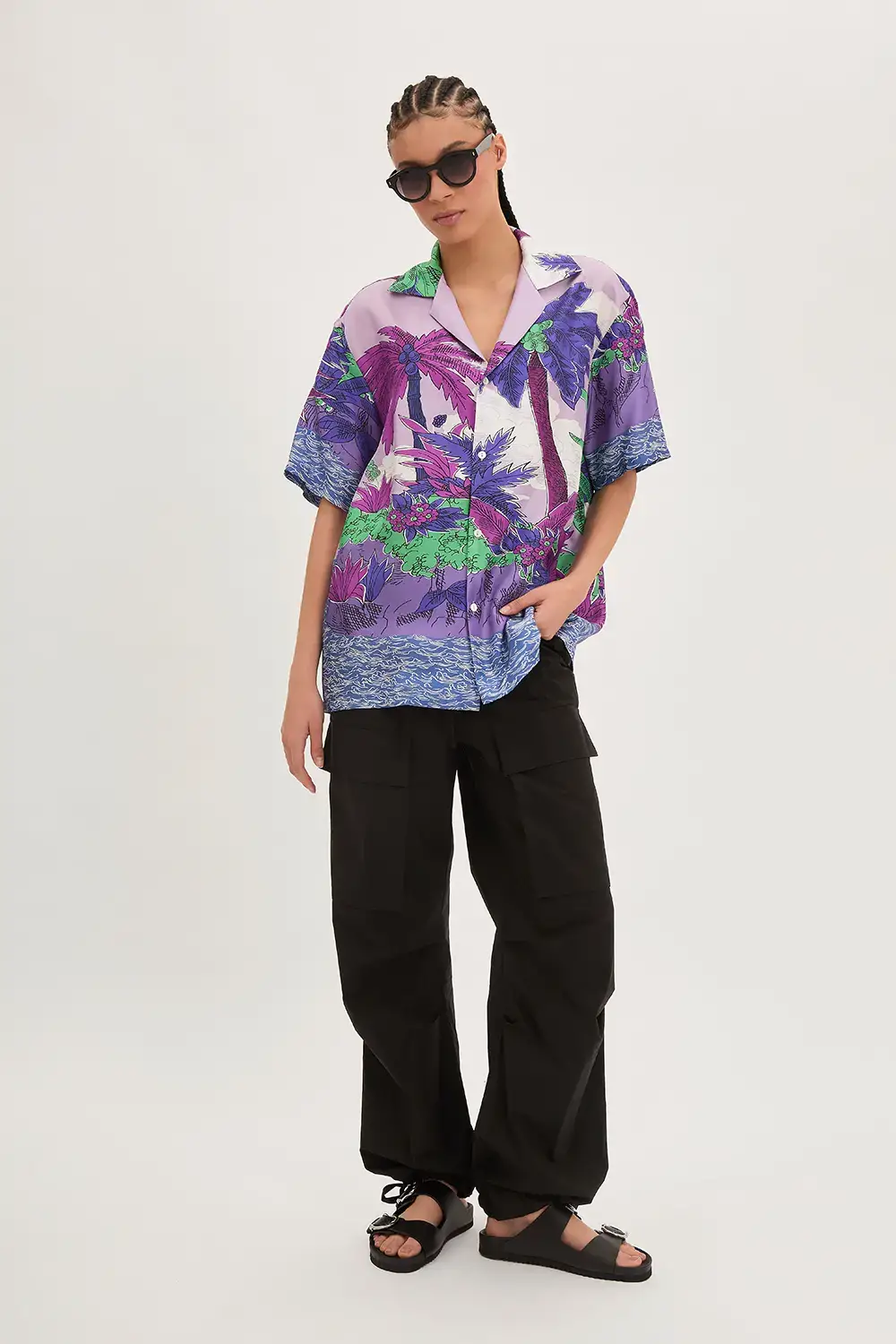 P.A.R.O.S.H. CAMICIA PALME IN TWILL