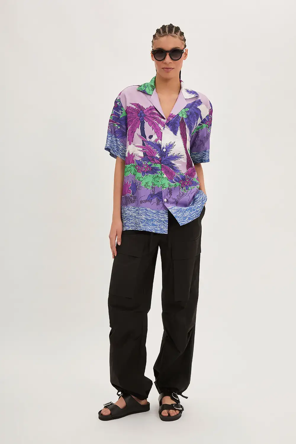 P.A.R.O.S.H. CAMICIA PALME IN TWILL