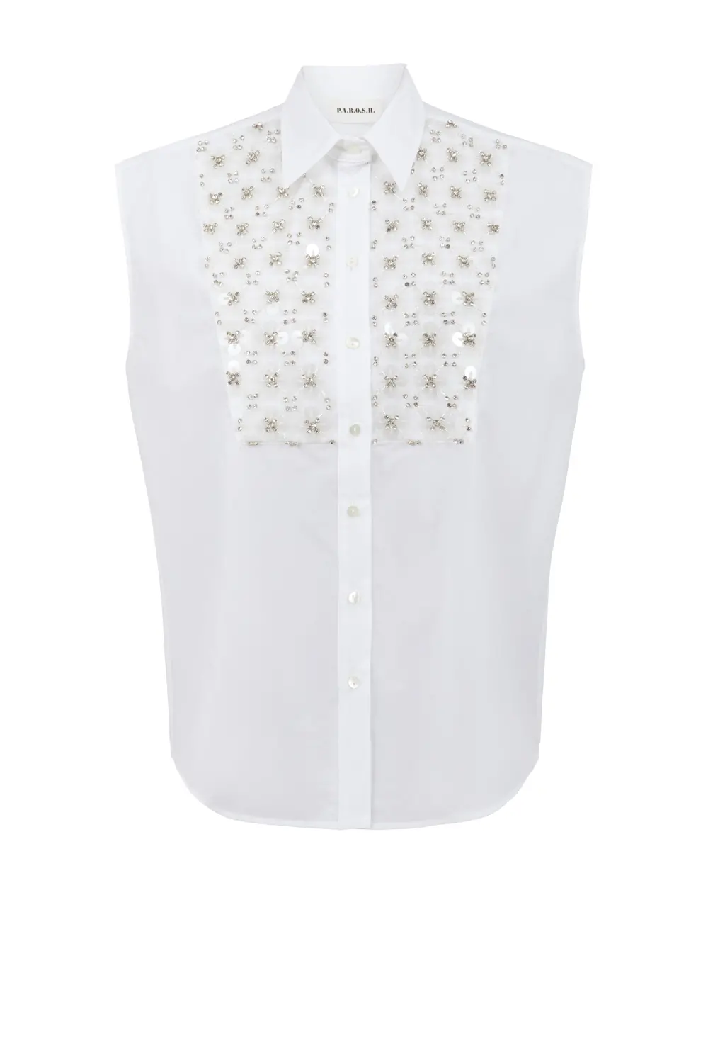 P.A.R.O.S.H. CAMICIA RICAMO PAILLETTES