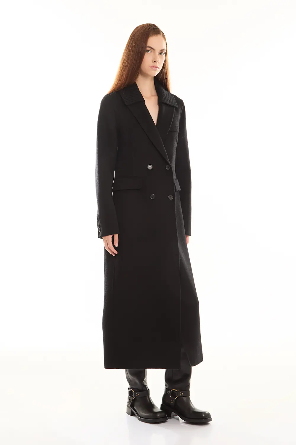 P.A.R.O.S.H. CAPPOTTO COLLO IN MAGLIA