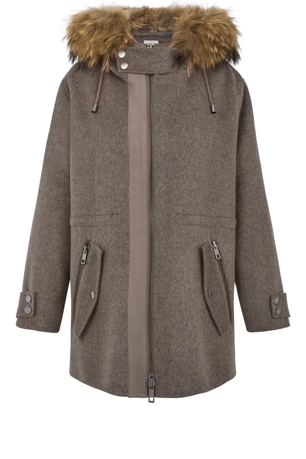 P.A.R.O.S.H. CAPPOTTO CON PELLICCIA