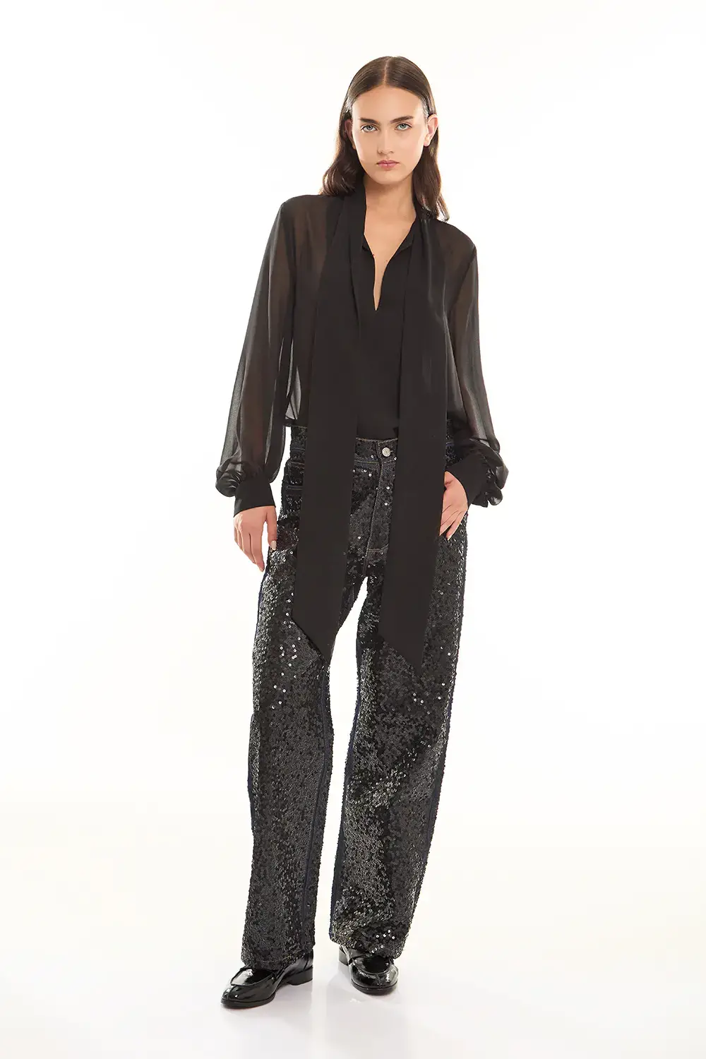 P.A.R.O.S.H. DENIM FULL PAILLETTES