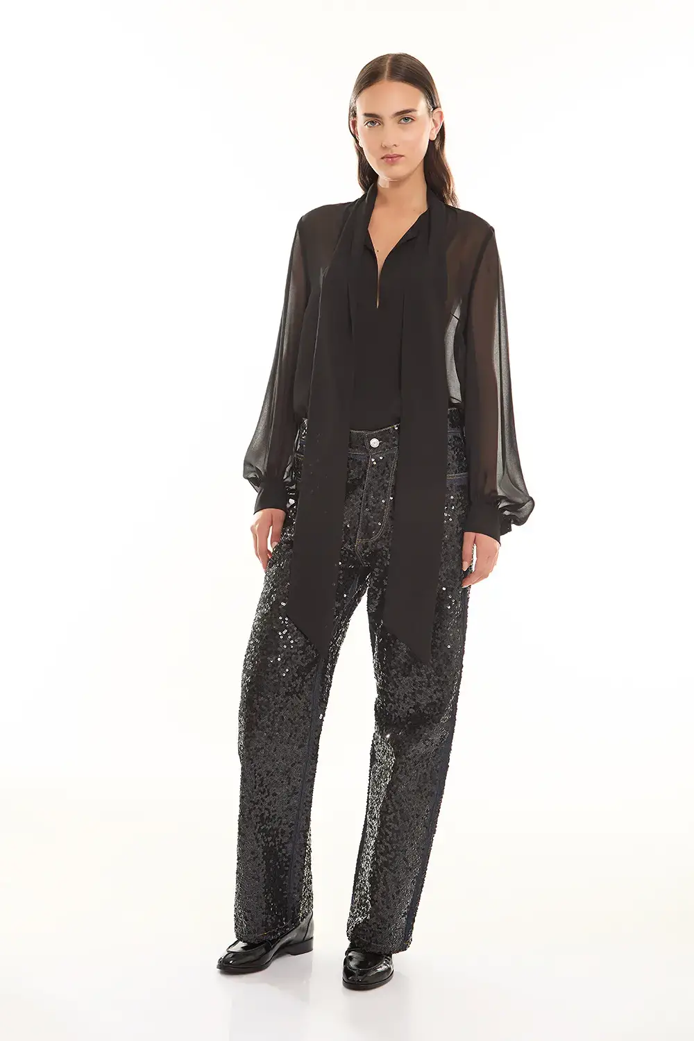 P.A.R.O.S.H. DENIM FULL PAILLETTES