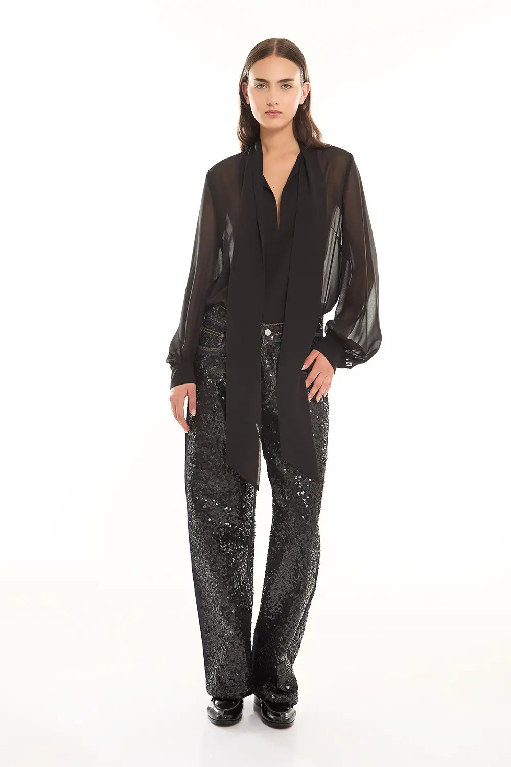 P.A.R.O.S.H. DENIM FULL PAILLETTES