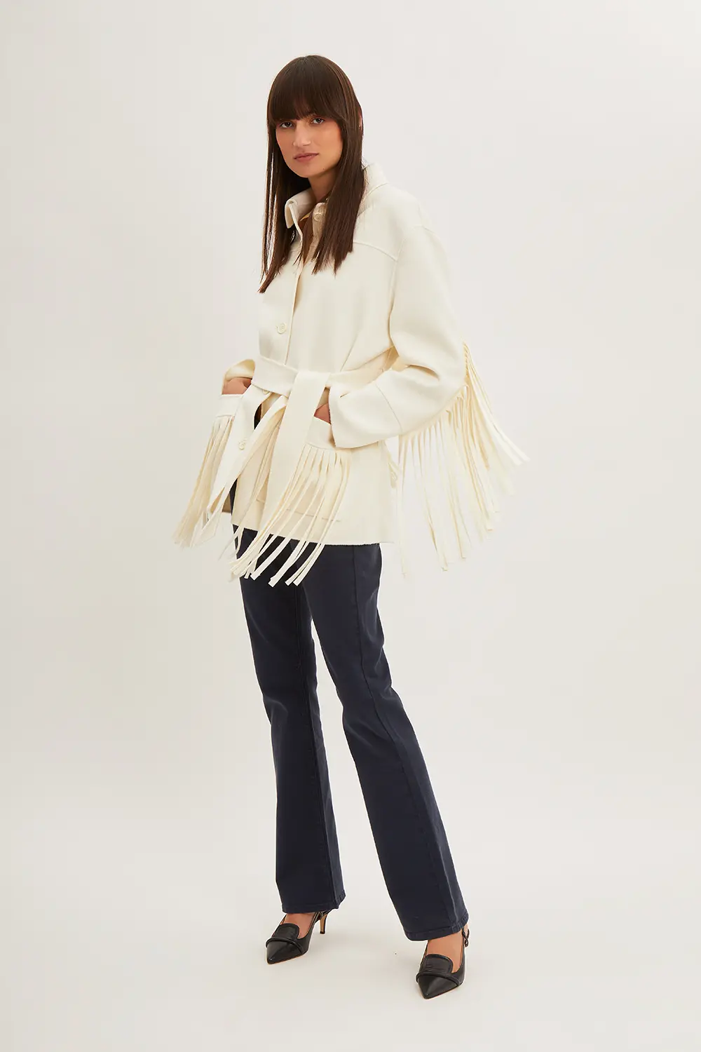 P.A.R.O.S.H. GIACCA CON FRANGE