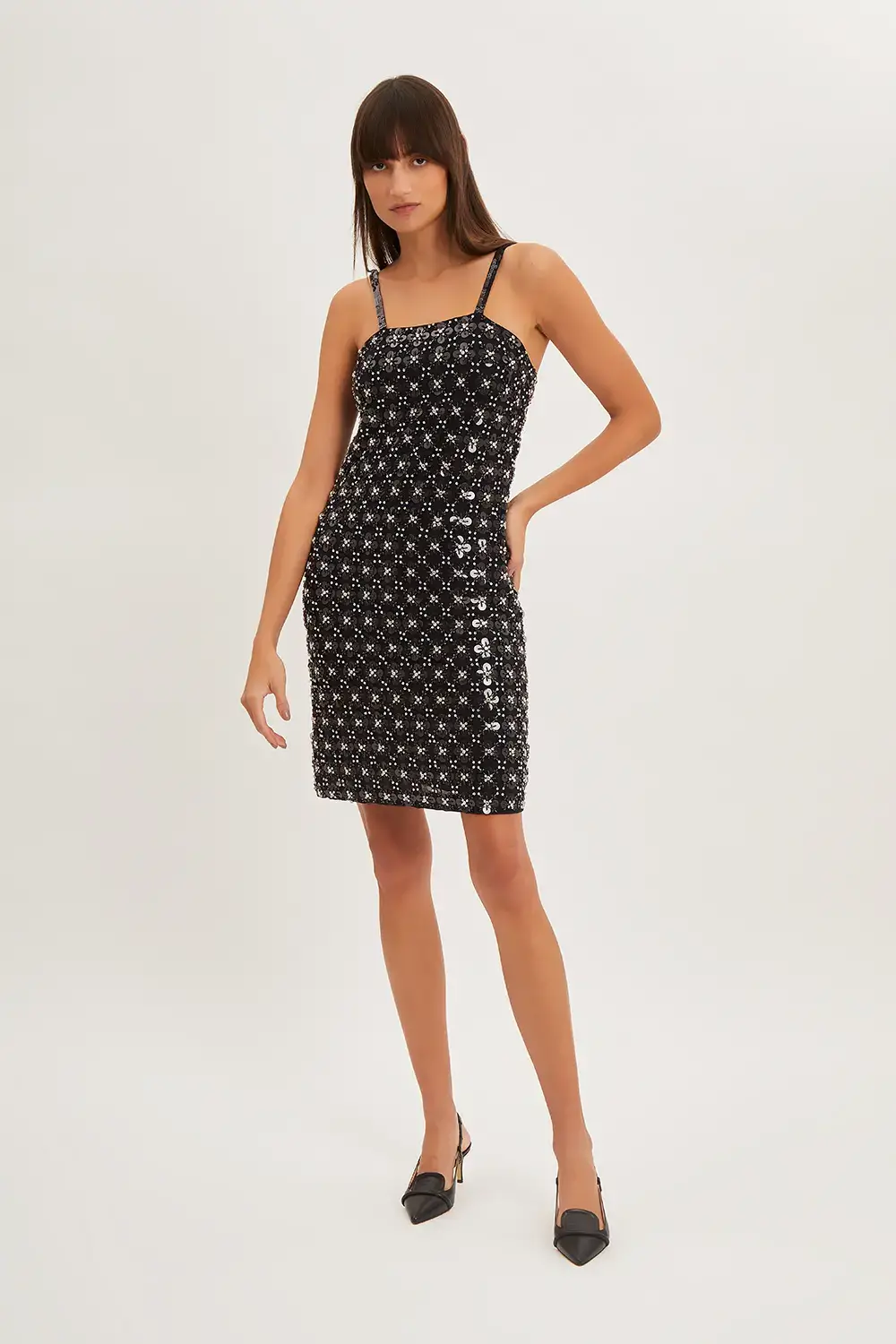 P.A.R.O.S.H. MINI ABITO FULL PAILLETTES