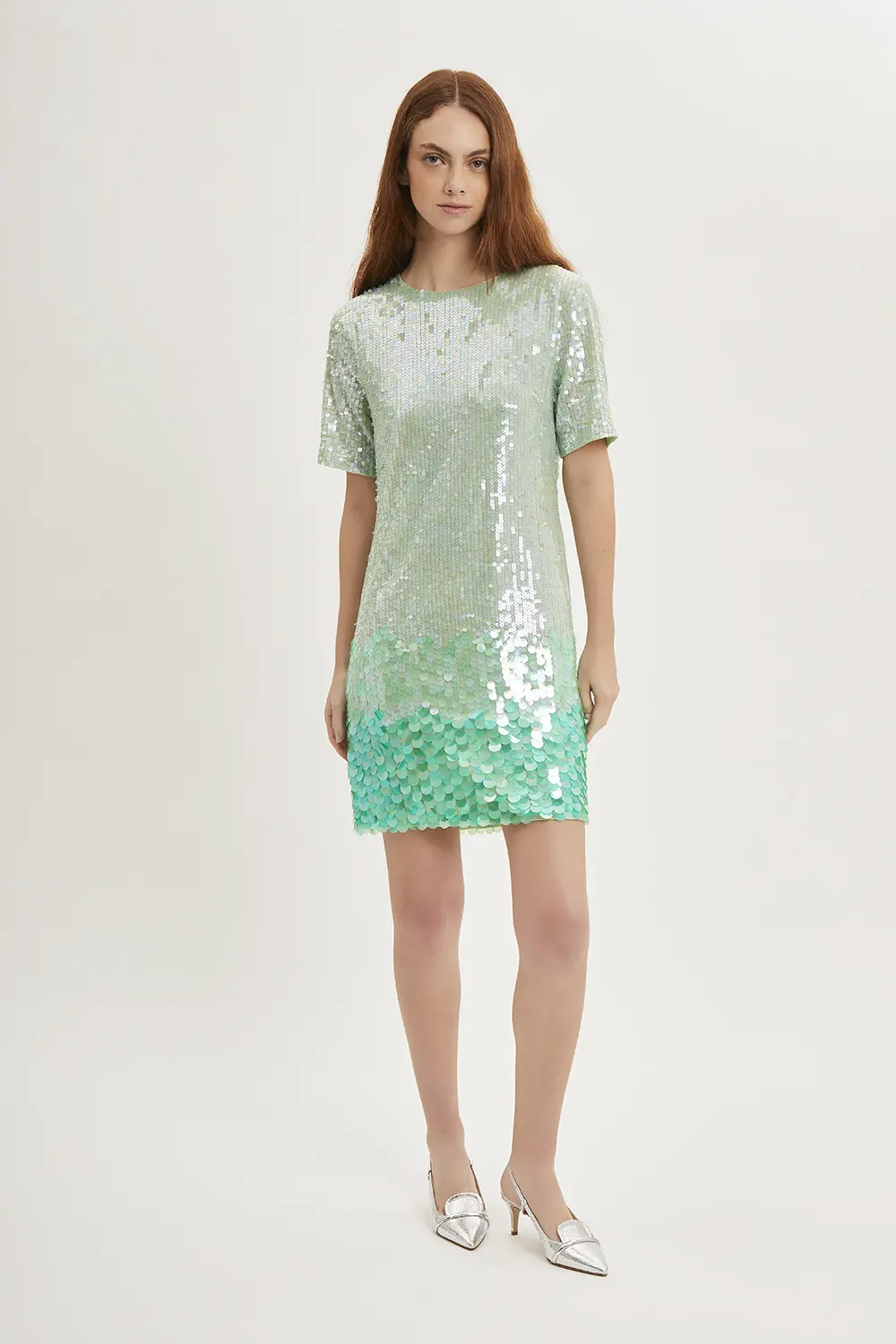 P.A.R.O.S.H. MINI ABITO PAILLETTES DEGRADE