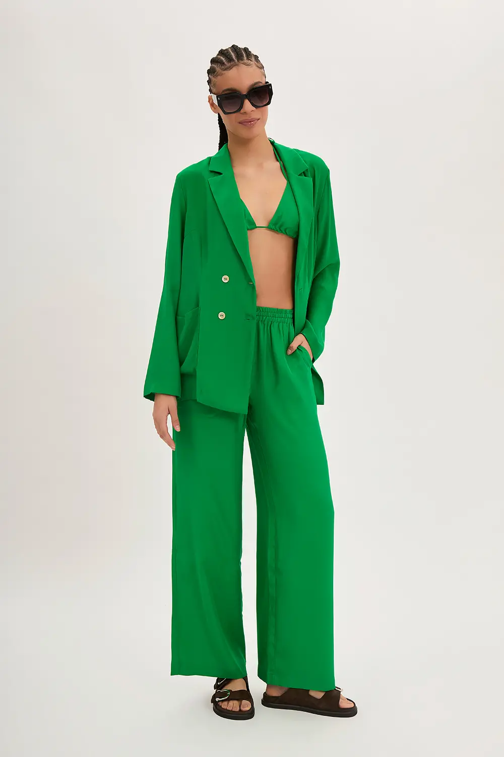 P.A.R.O.S.H. PANTALONE ENVER SATIN