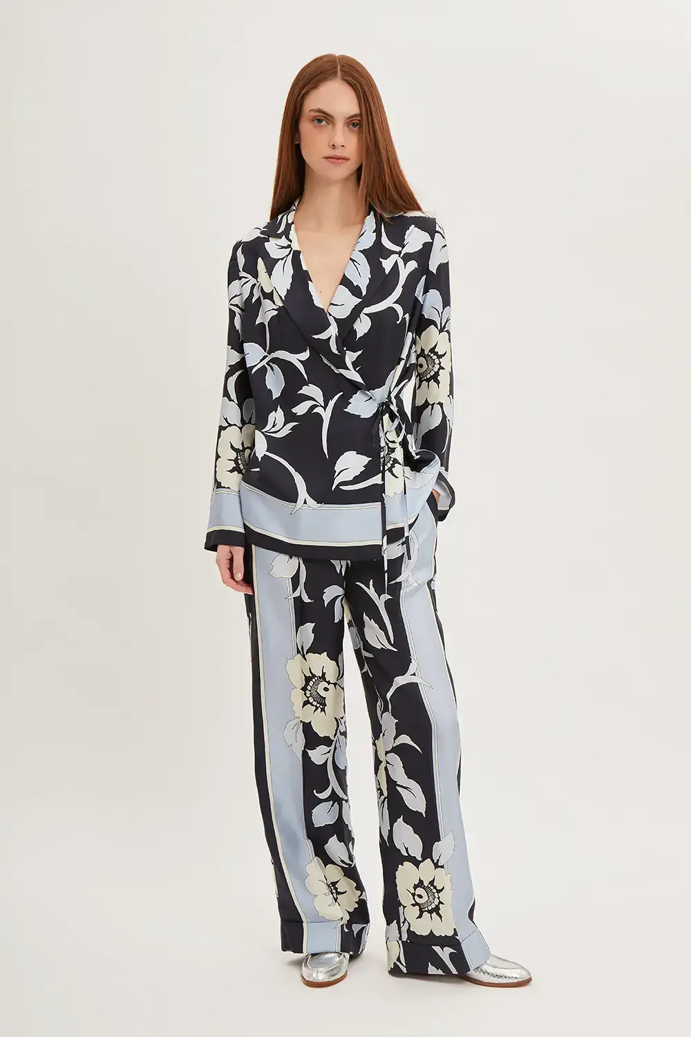 P.A.R.O.S.H. PANTALONE STAMPA FIORI