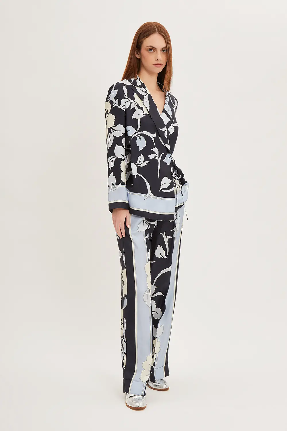 P.A.R.O.S.H. PANTALONE STAMPA FIORI