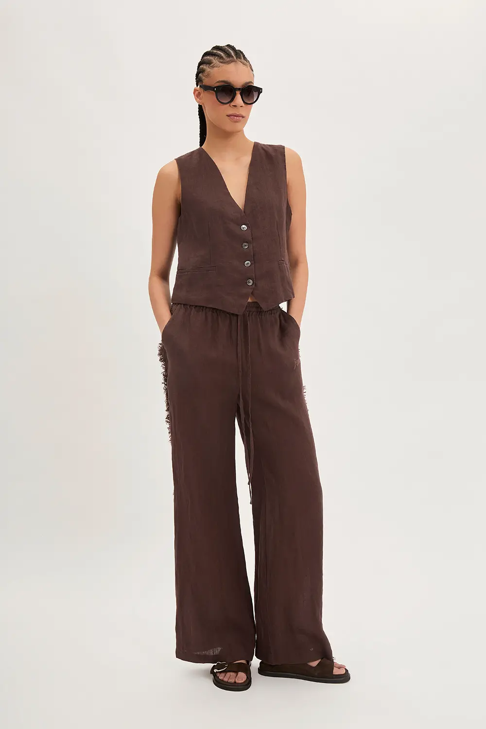 P.A.R.O.S.H. PANTALONI IN LINO