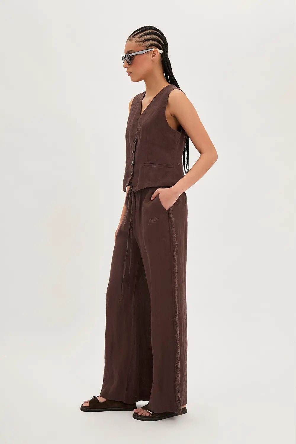 P.A.R.O.S.H. PANTALONI IN LINO