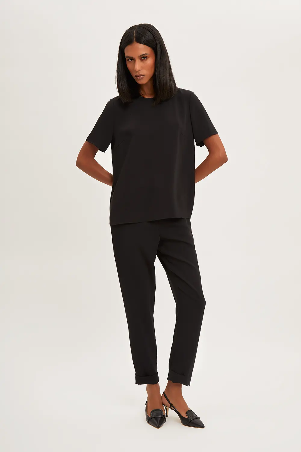 P.A.R.O.S.H. PANTALONI OMETTO