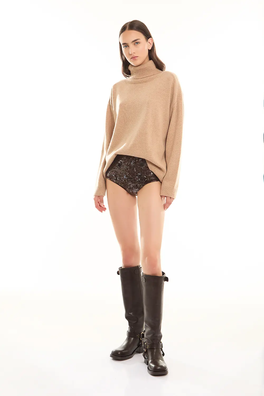 P.A.R.O.S.H. SHORTS FULL PAILLETTES