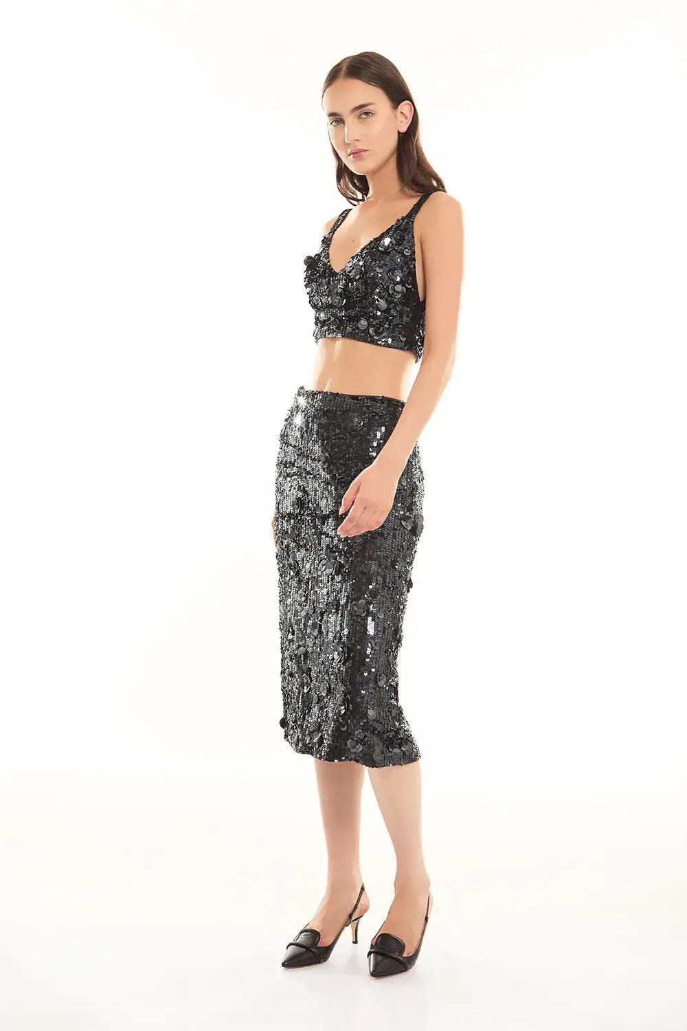 P.A.R.O.S.H. TOP CROP FULL PAILLETTES