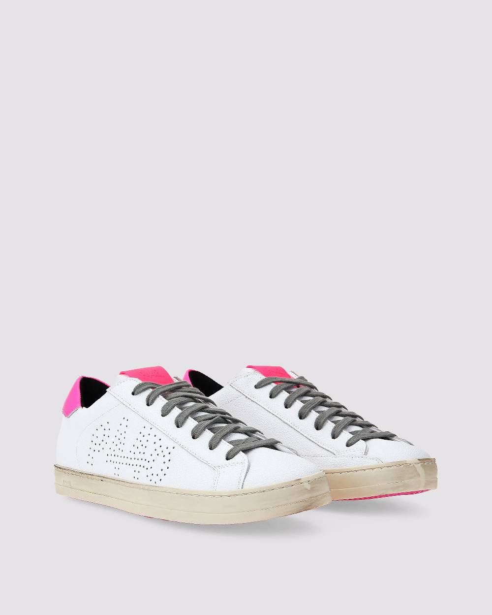 P448 John Recycled White/Fuchsia