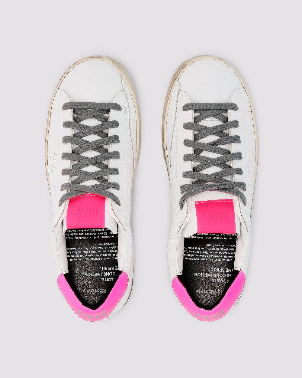 P448 John Recycled White/Fuchsia