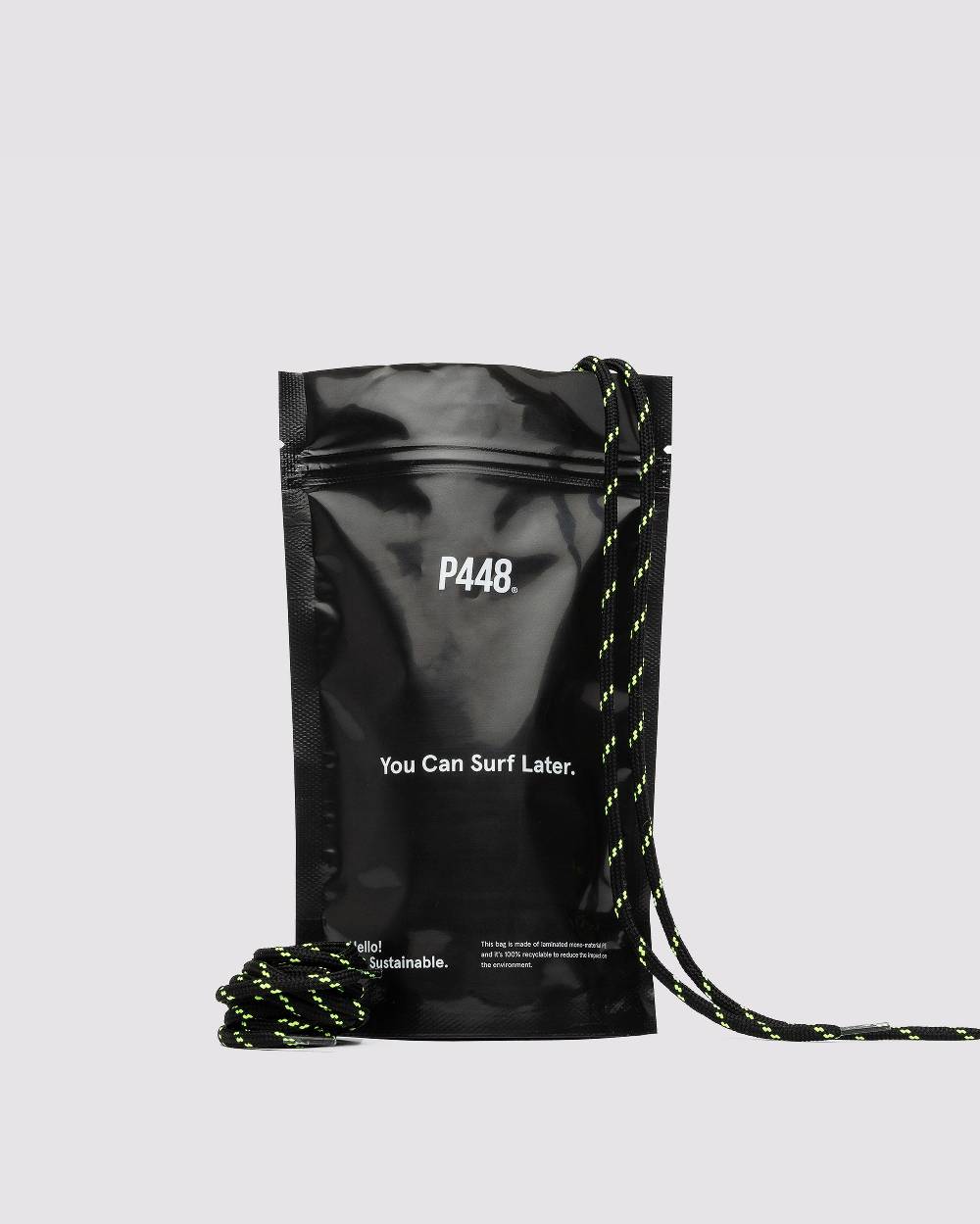 P448 Shoelaces Black/Yellow