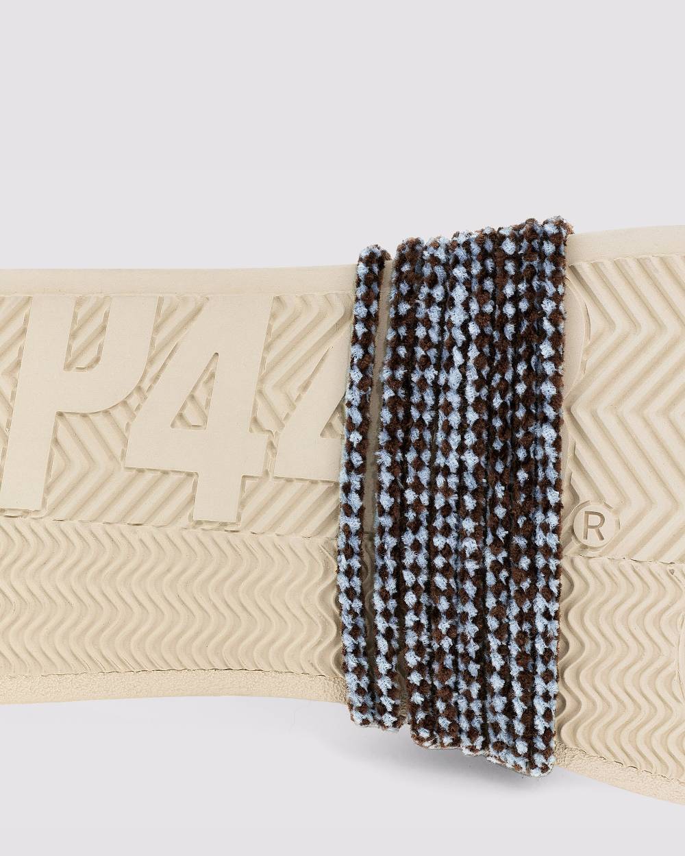 P448 Shoelaces Brown/Light Blue