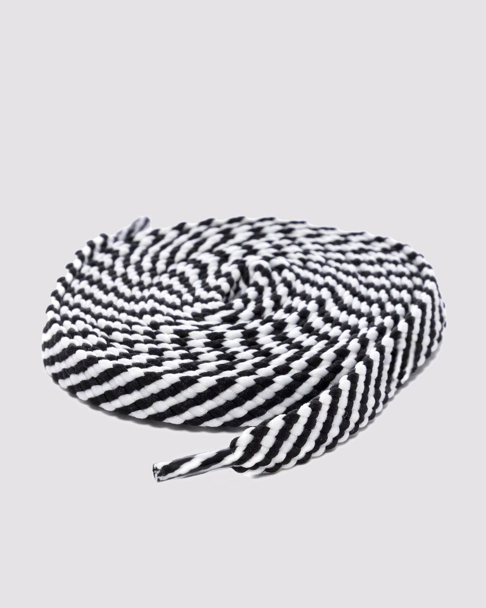 P448 Shoelaces Multi Black/White