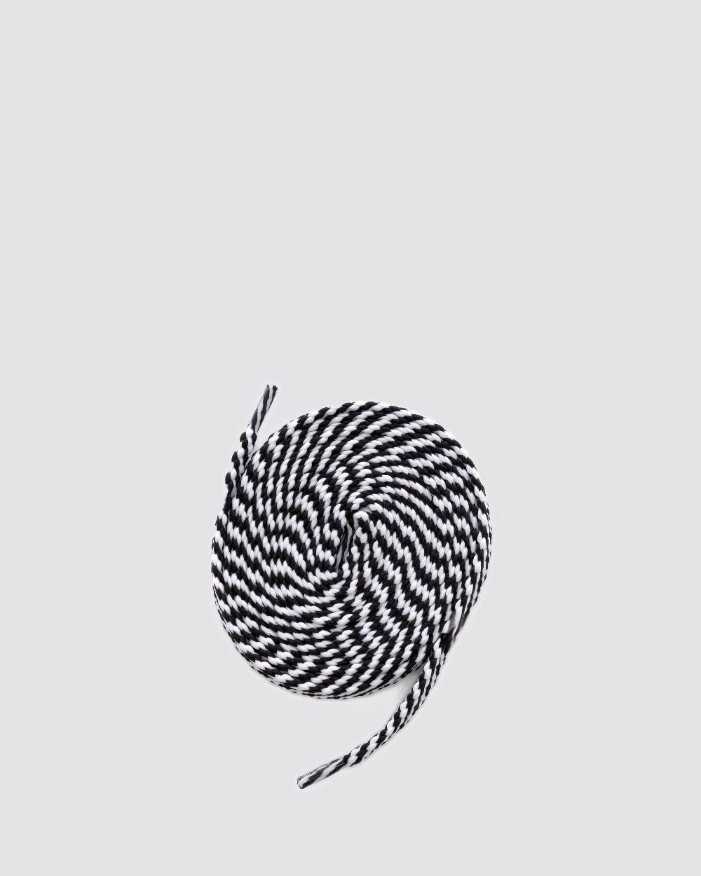 P448 Shoelaces Multi Black/White