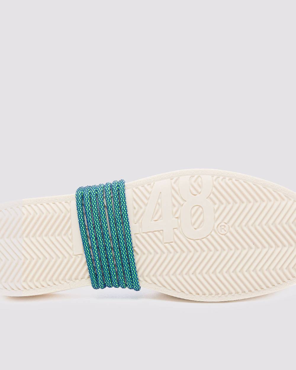 P448 Shoelaces Multi Blue