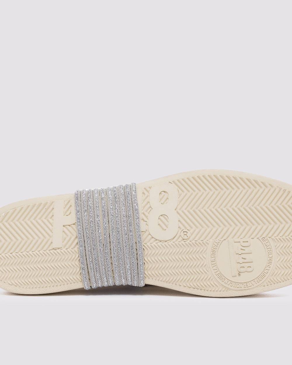 P448 Shoelaces Multi Silver