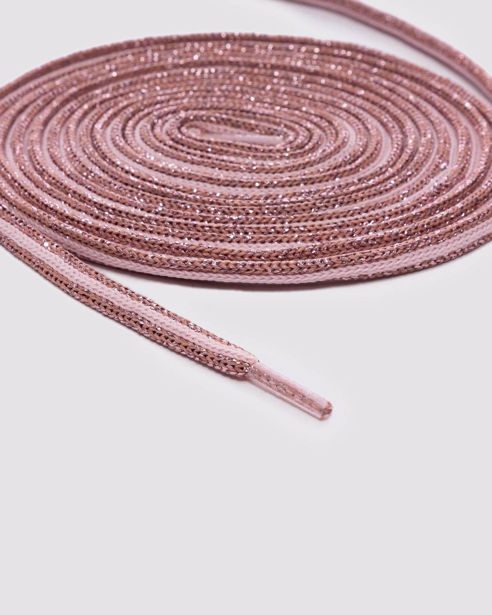 P448 Shoelaces Rose/Pink Glitter