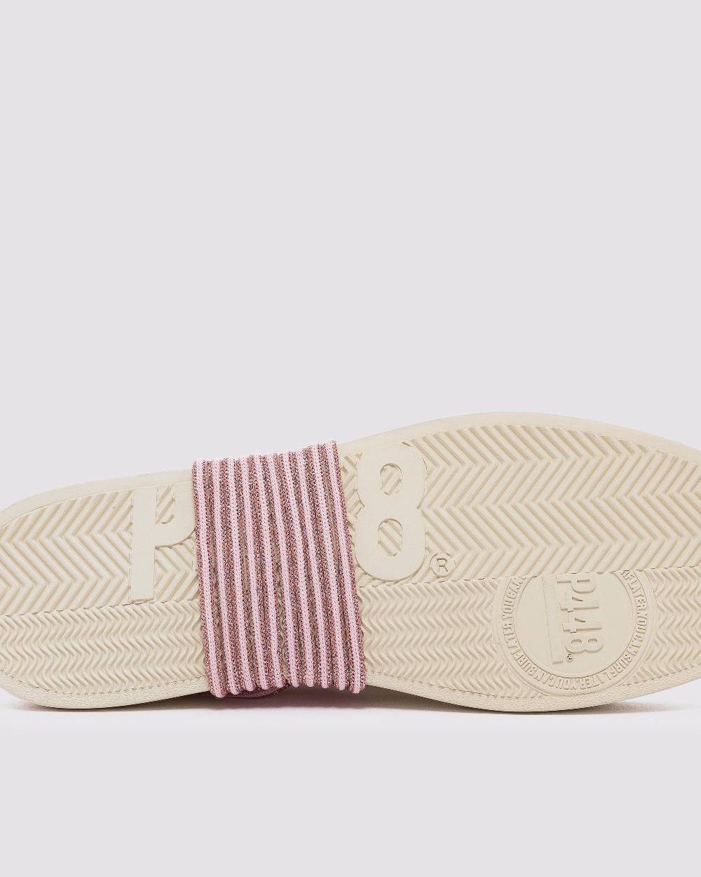 P448 Shoelaces Rose/Pink Glitter