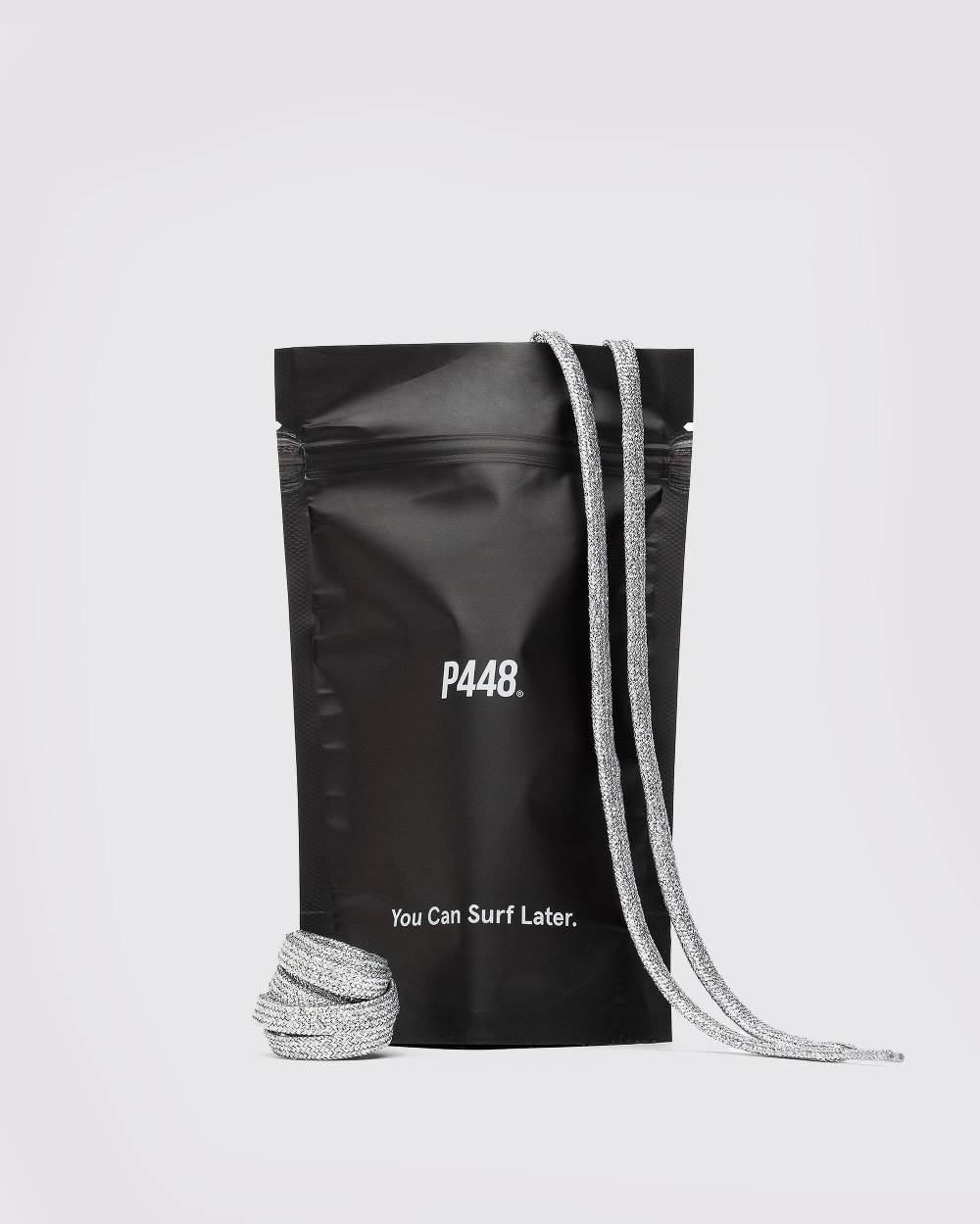 P448 Shoelaces Silver