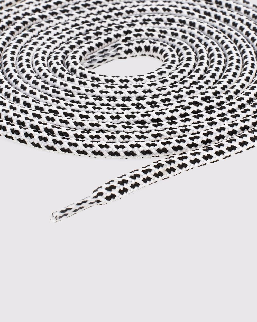 P448 Shoelaces White/Black Speckled