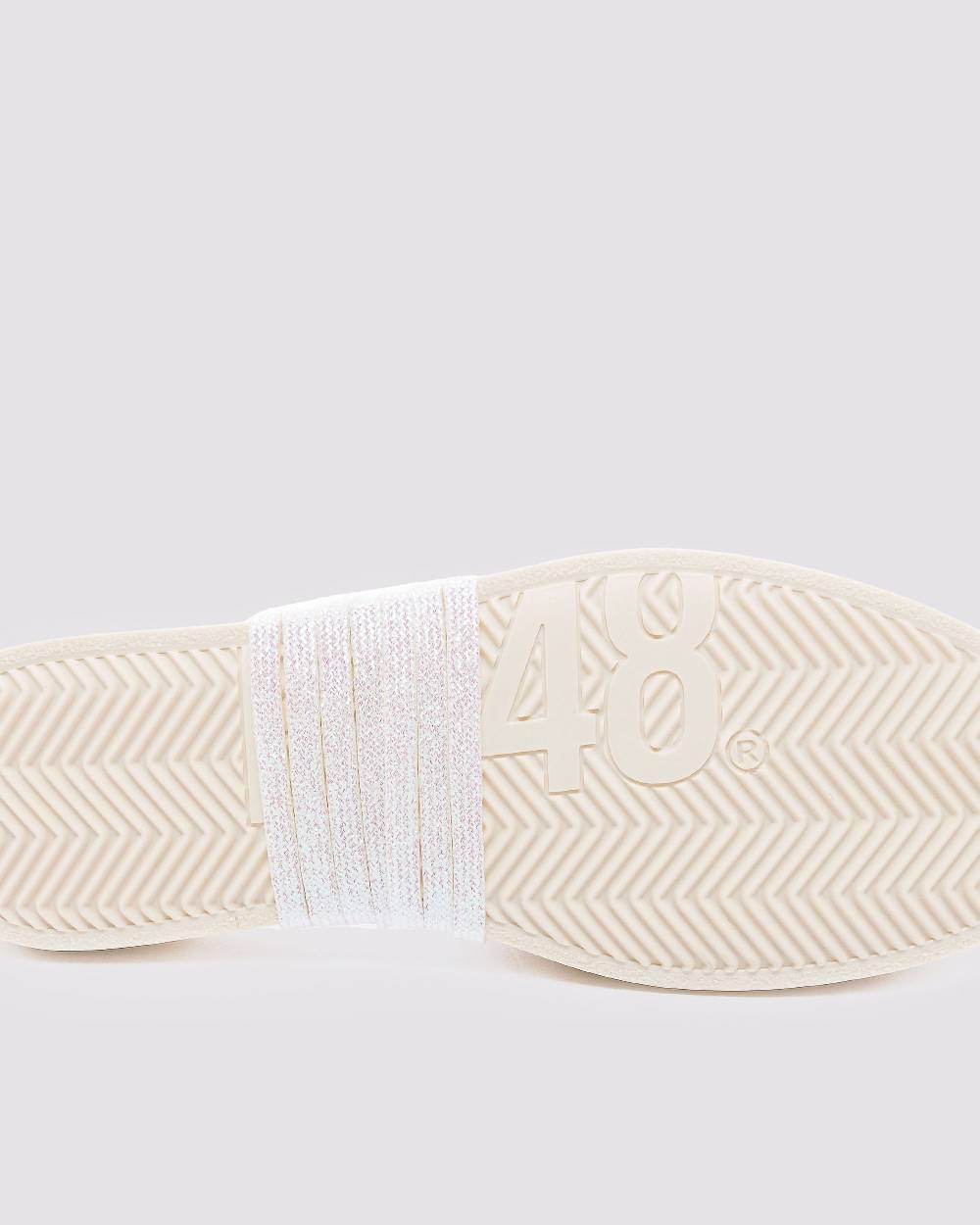 P448 Shoelaces White/Glitter