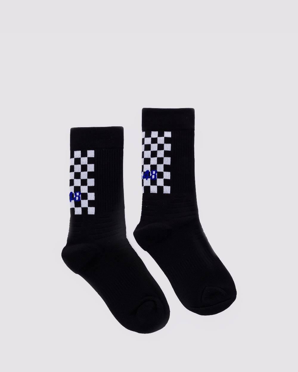 P448 Socks Black/Check