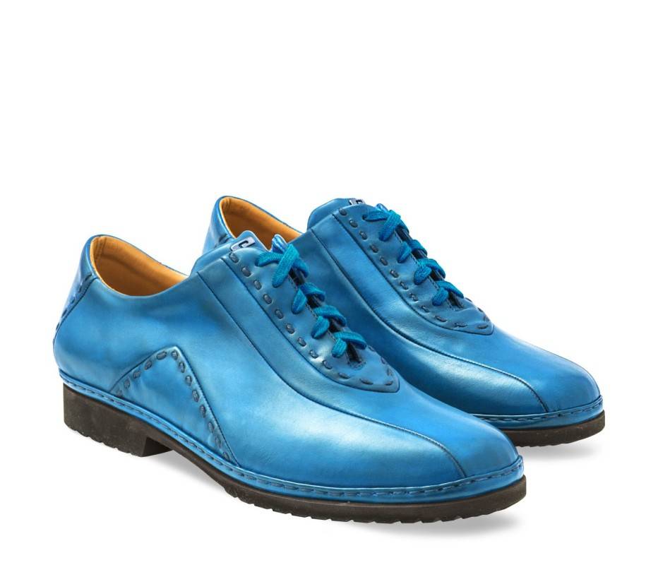 Pakerson DERBY BOLGHERI PELLE AZZURRO CIELO