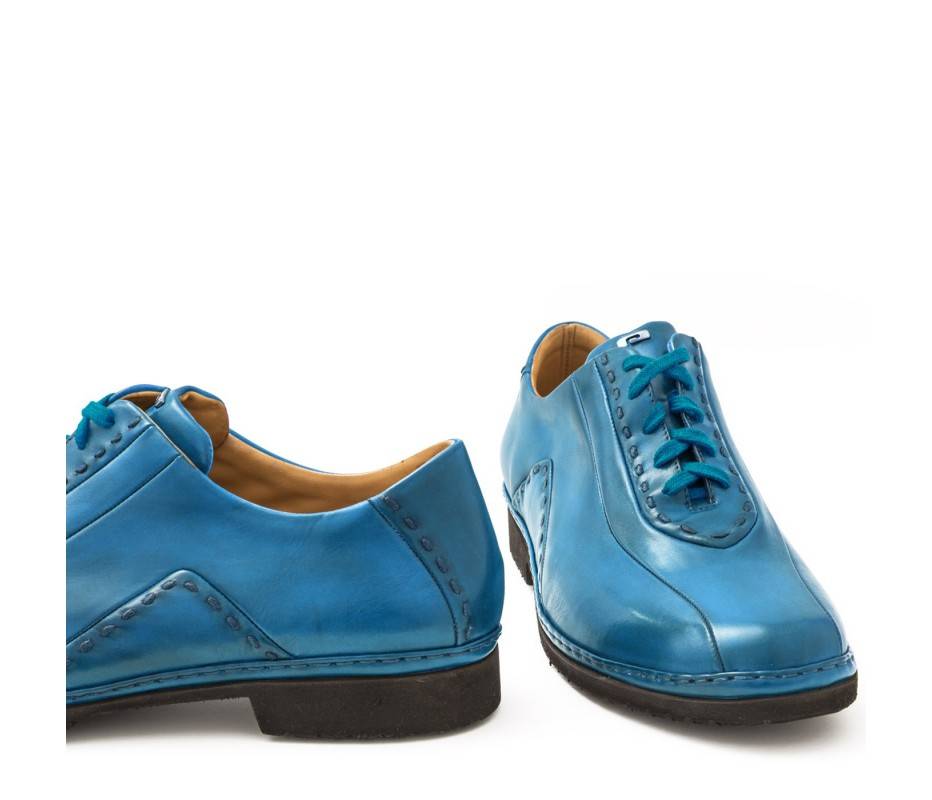 Pakerson DERBY BOLGHERI PELLE AZZURRO CIELO