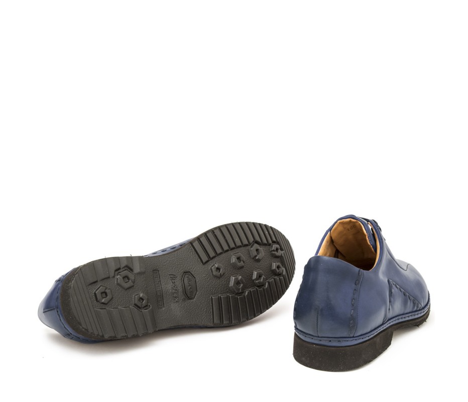 Pakerson DERBY BOLGHERI PELLE BLU NAVY