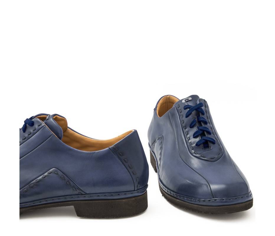 Pakerson DERBY BOLGHERI PELLE BLU NAVY