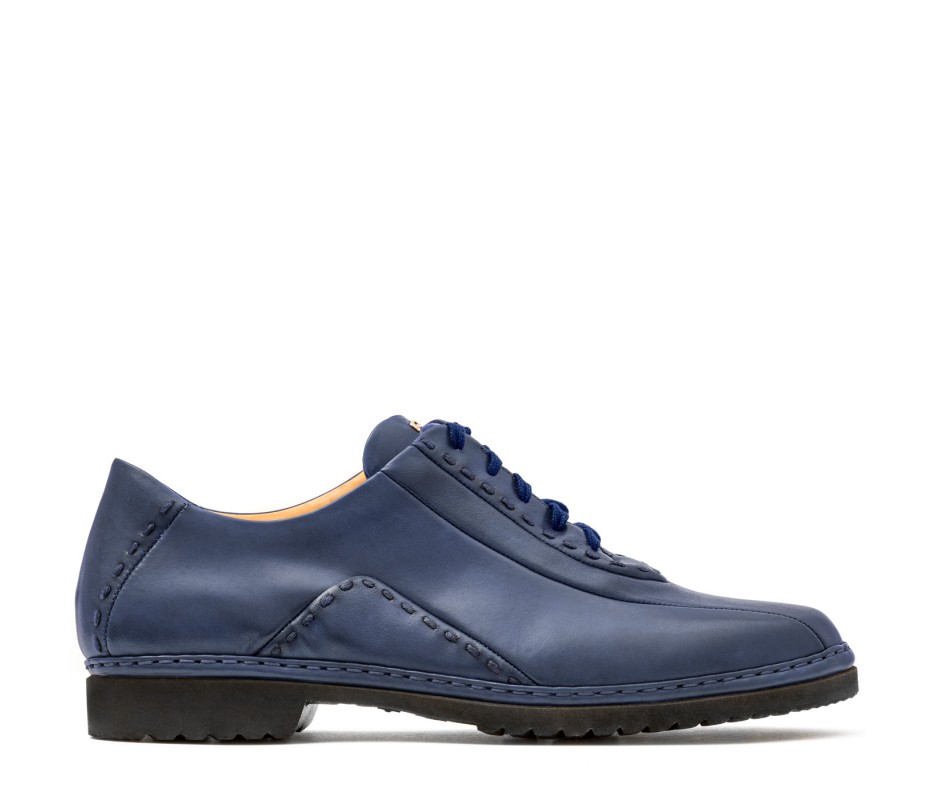 Pakerson DERBY BOLGHERI PELLE BLU NAVY