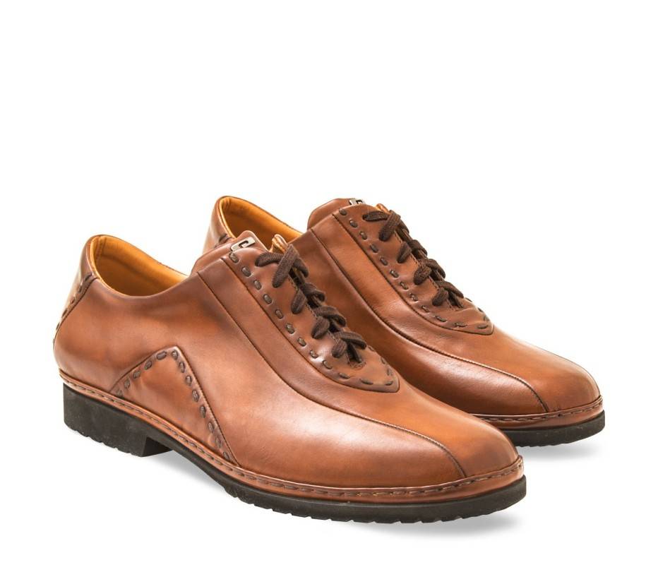 Pakerson DERBY BOLGHERI PELLE MARRONE TAN