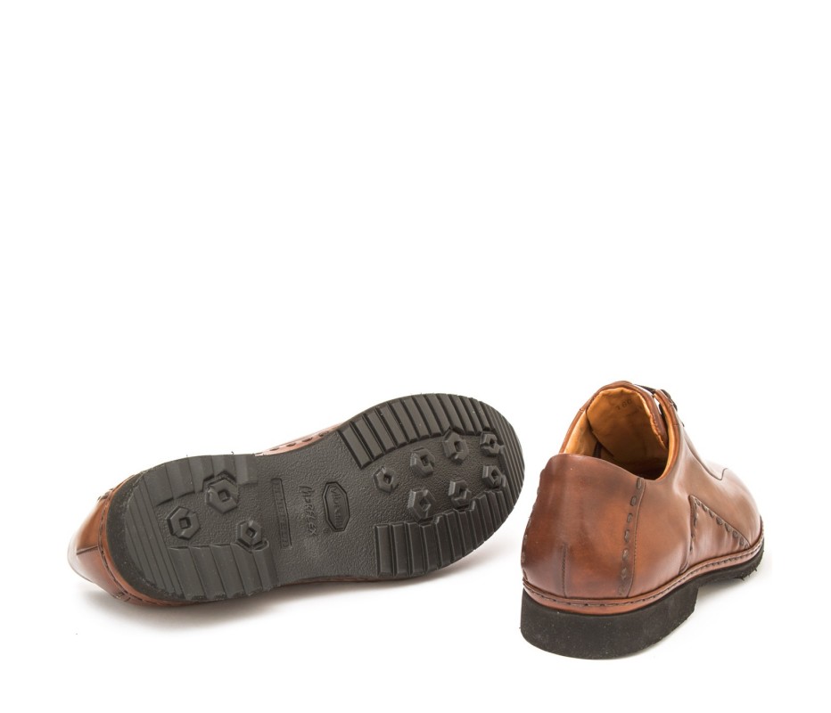 Pakerson DERBY BOLGHERI PELLE MARRONE TAN