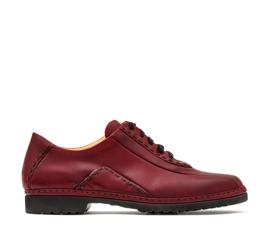Pakerson DERBY BOLGHERI PELLE ROSSO BORDEAUX