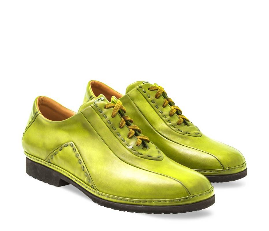 Pakerson DERBY BOLGHERI PELLE VERDE PISTACCHIO