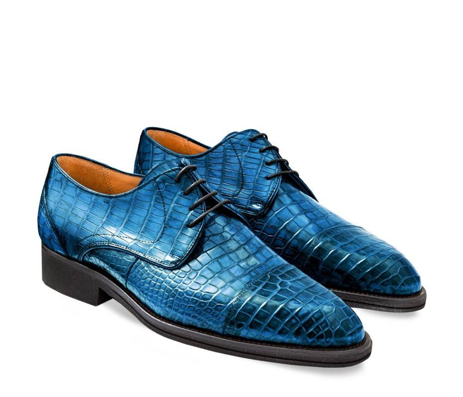 Pakerson DERBY FIRENZE ALLIGATORE AZZURRO BAY