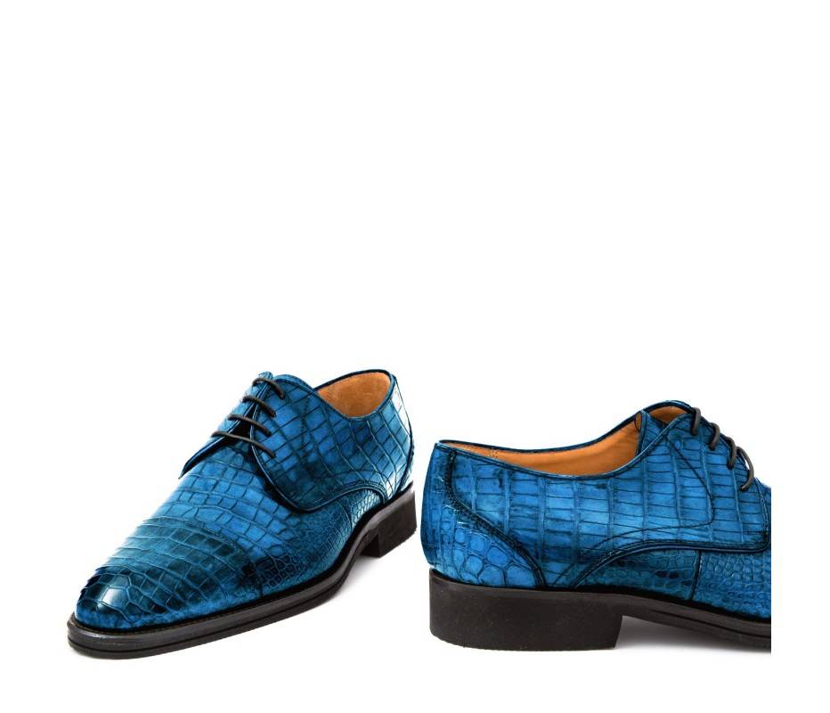 Pakerson DERBY FIRENZE ALLIGATORE AZZURRO BAY