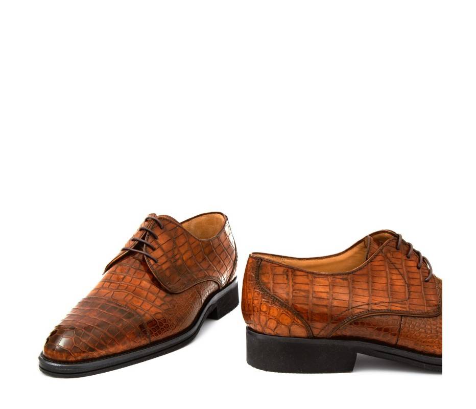Pakerson DERBY FIRENZE ALLIGATORE MARRONE WOOD