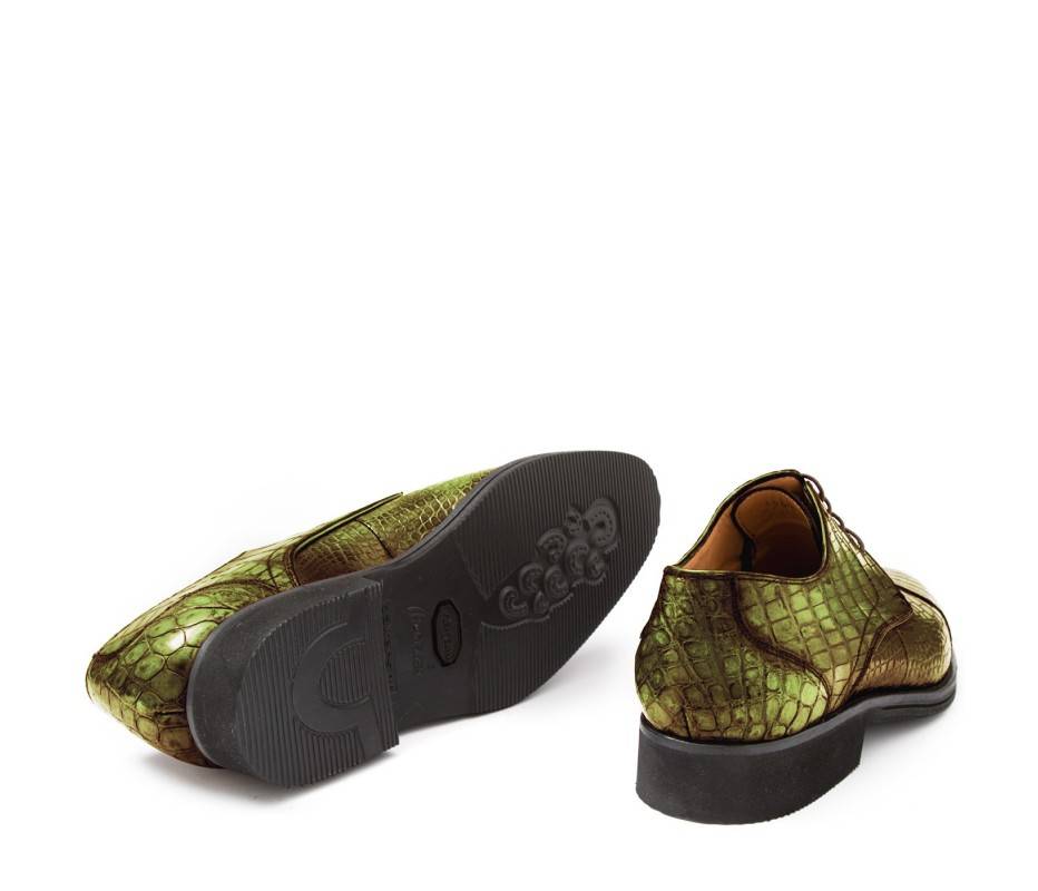 Pakerson DERBY FIRENZE ALLIGATORE VERDE OLIVA