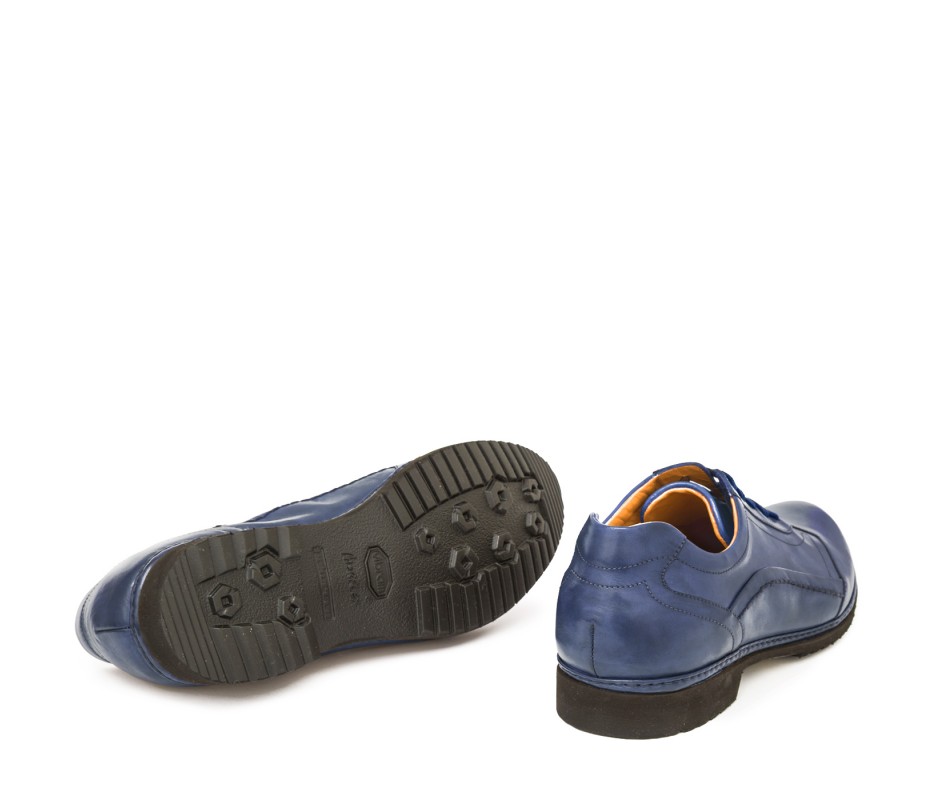 Pakerson DERBY PIENZA PELLE BLU NAVY