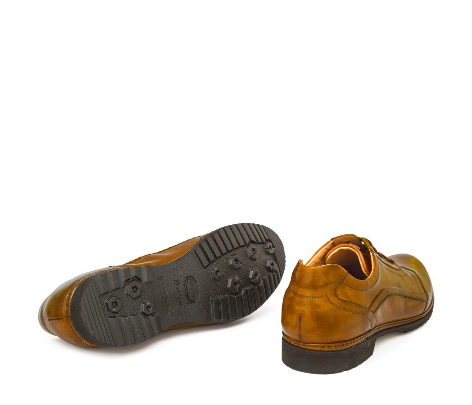 Pakerson DERBY PIENZA PELLE GIALLO SENAPE