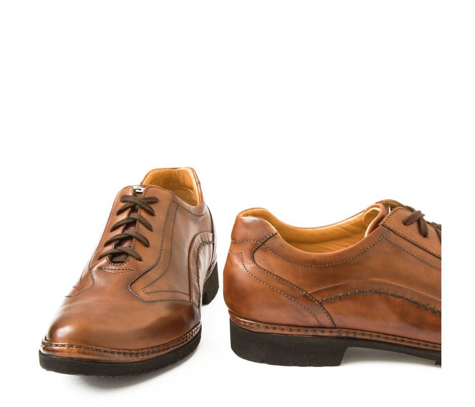 Pakerson DERBY PIENZA PELLE MARRONE TAN