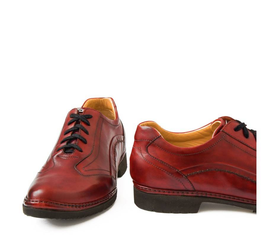 Pakerson DERBY PIENZA PELLE ROSSO BORDEAUX